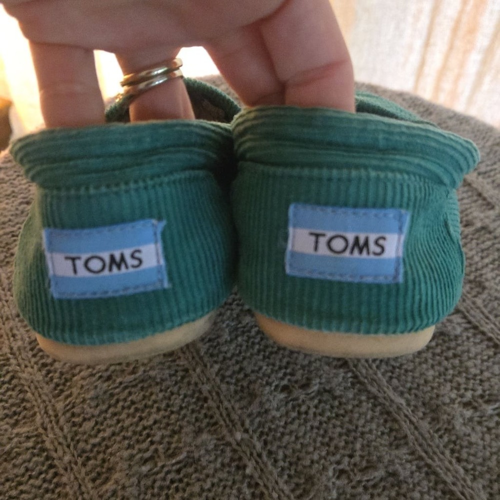 TOMS - Alpargata corduroy shoes - Size 8 - green - Picture 3 of 10